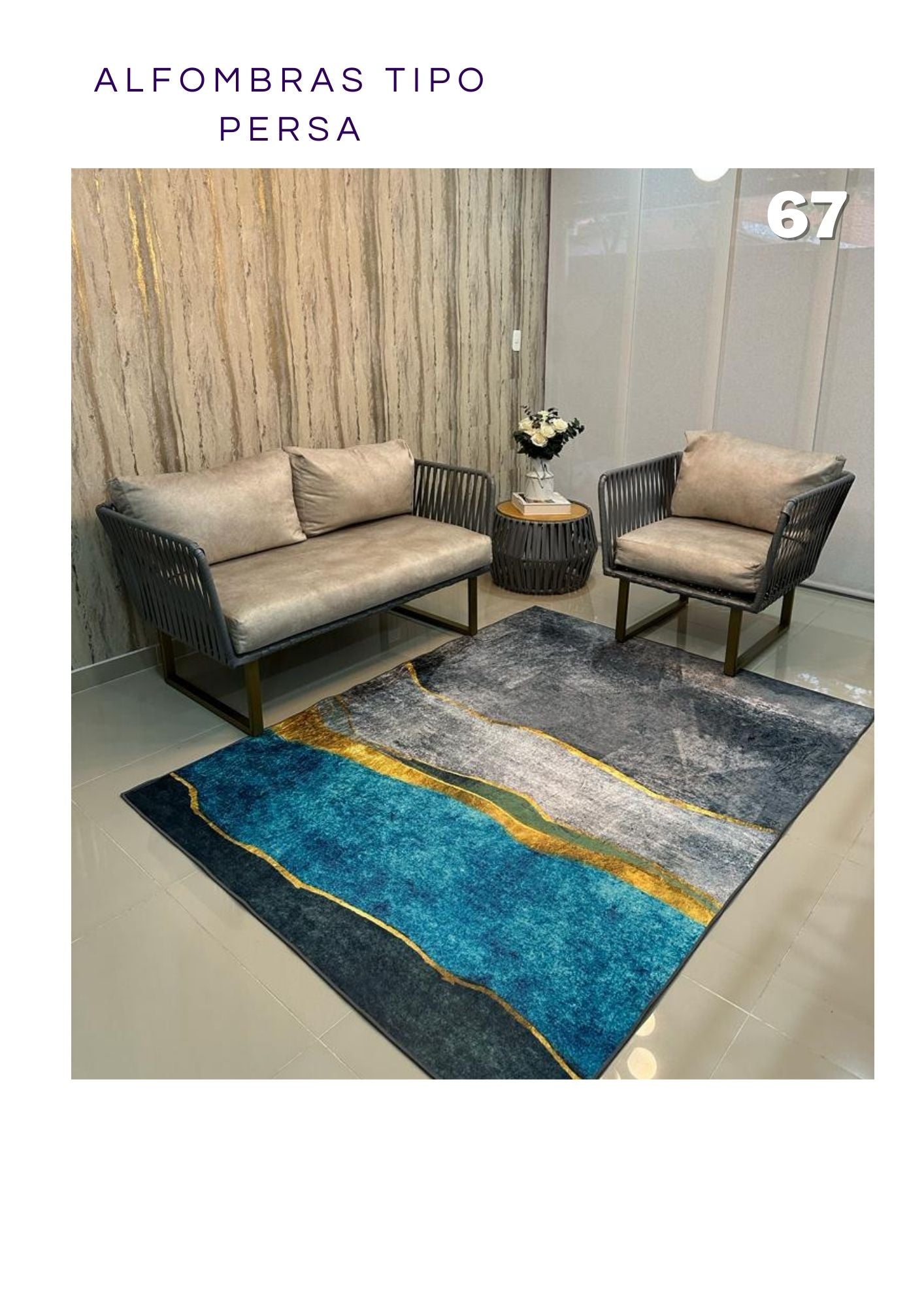 Elegantes y modernas alfombras estilo persa