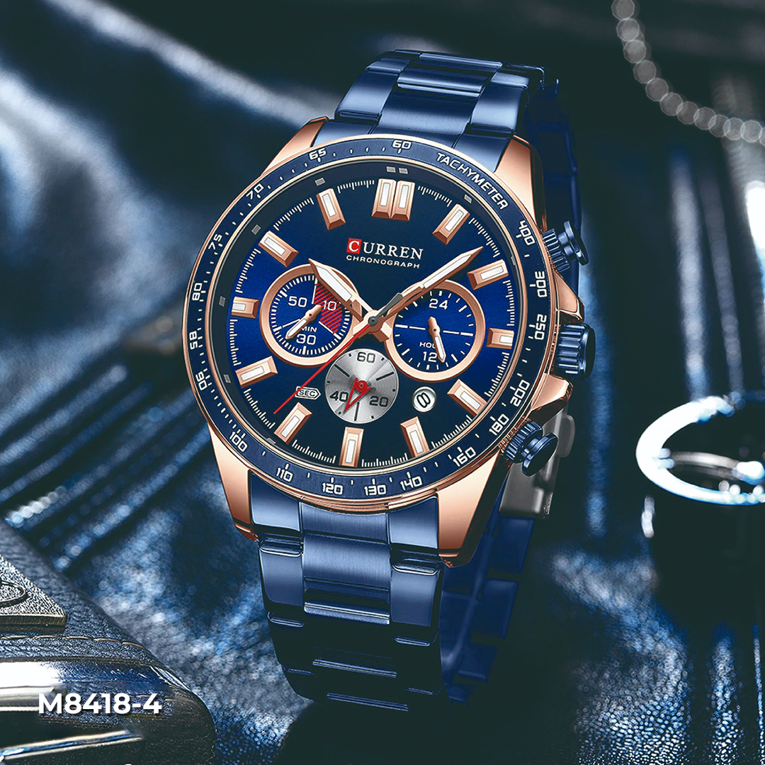 M:8418 RELOJ HOMBRE CURREN PULSO ACERO