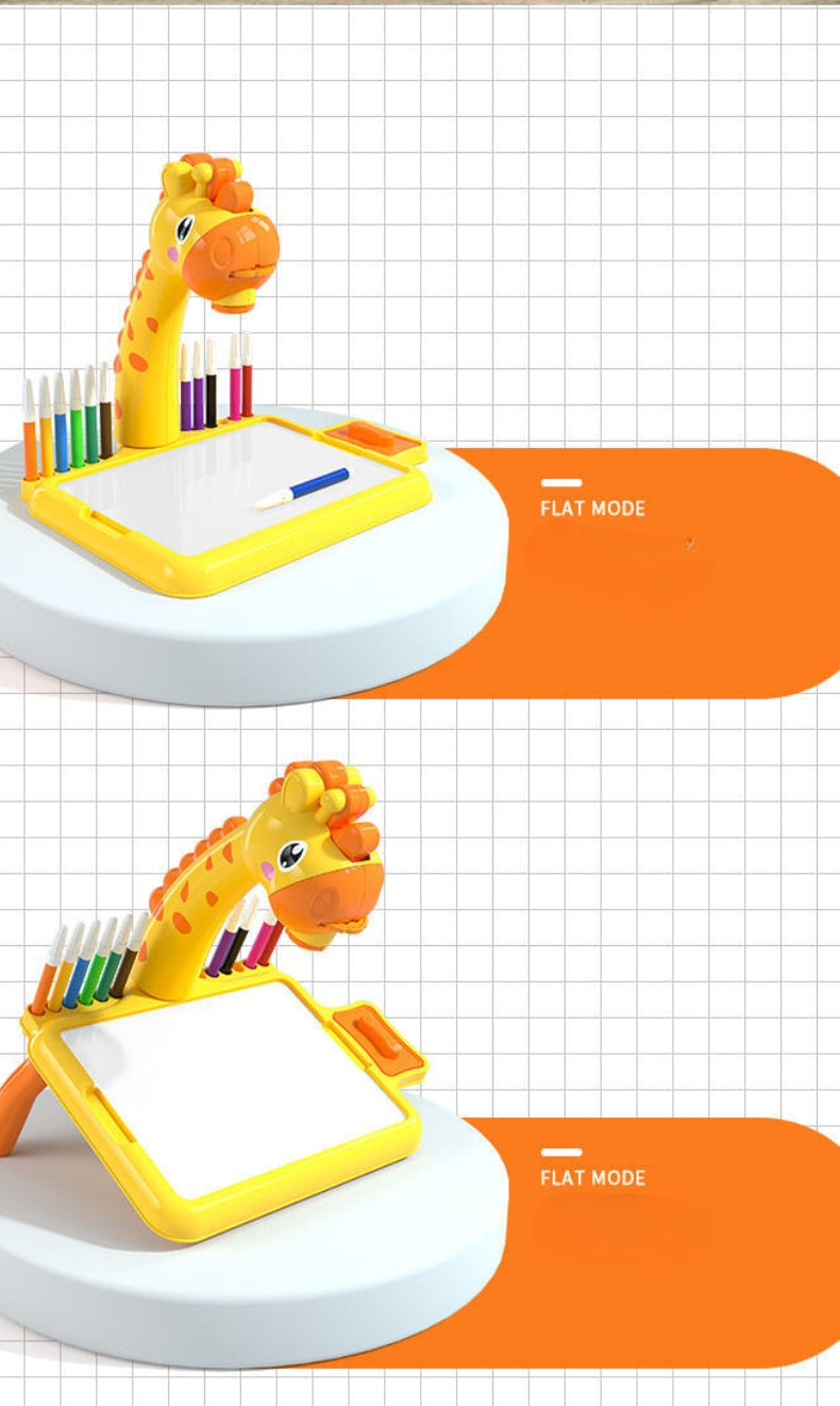 Mesa de dibujo con proyector para niño