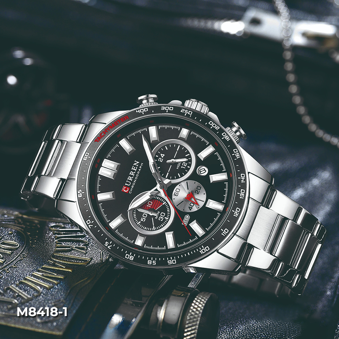 M:8418 RELOJ HOMBRE CURREN PULSO ACERO