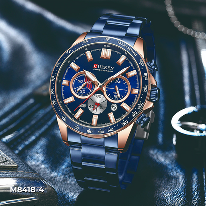 M:8418 RELOJ HOMBRE CURREN  PULSO ACERO